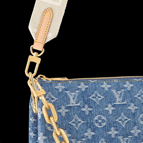 louis vuitton blue denim|Coussin PM Monogram Denim .